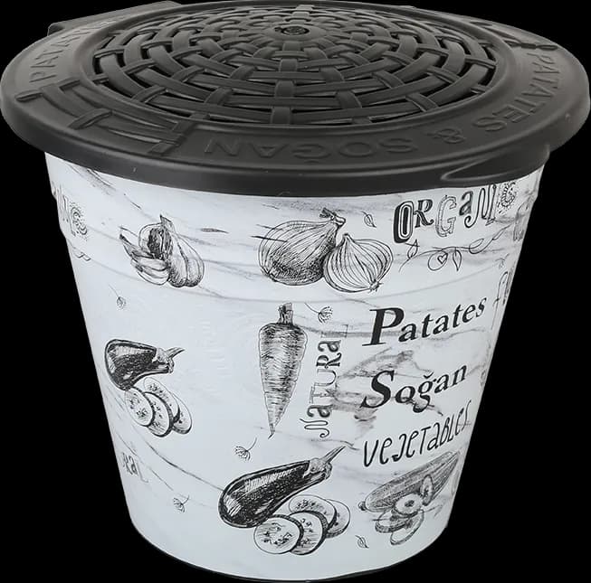 Desenli Patates Soğan Kovası