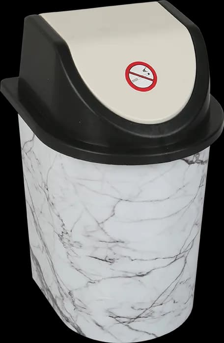 Desenli 2 No Clik Çöp Kovası