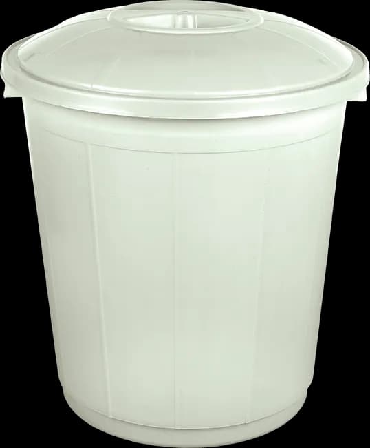 50 L Grey Trash Can