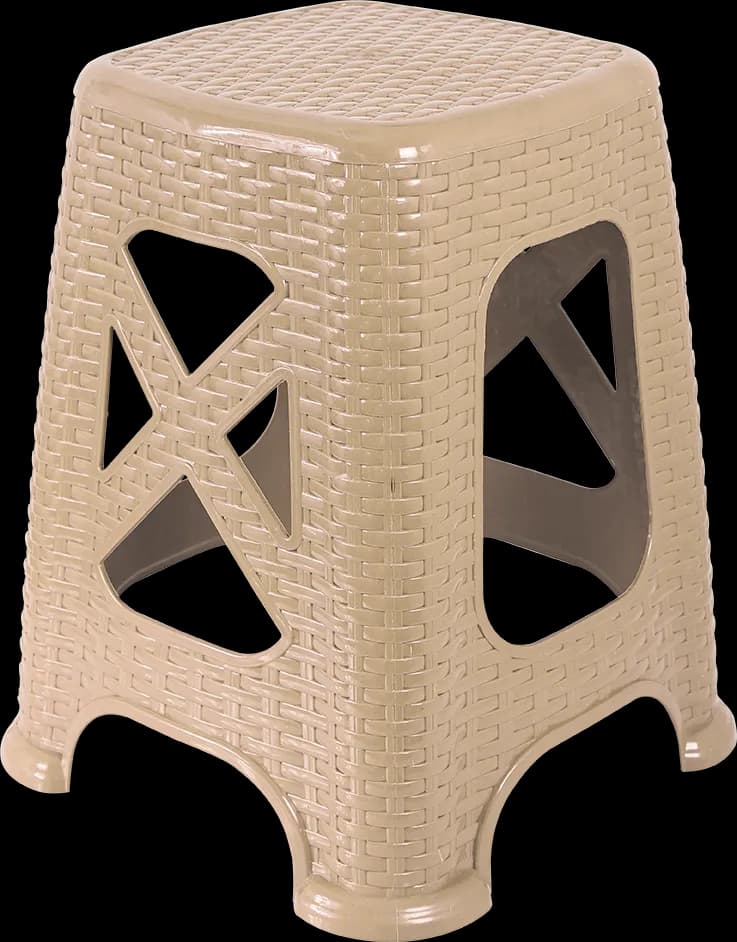 Large Wicker Stool